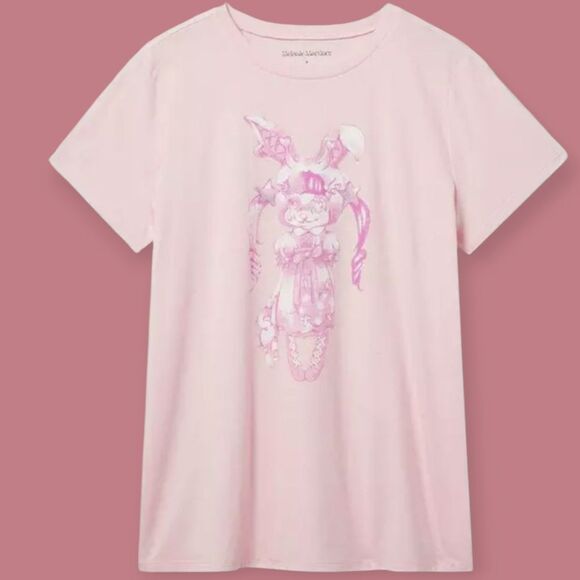 5X 28W Torrid Pink Melanie Martinez Tee Classic Fit Band Tee Almond Blossom NWT - Picture 1 of 6